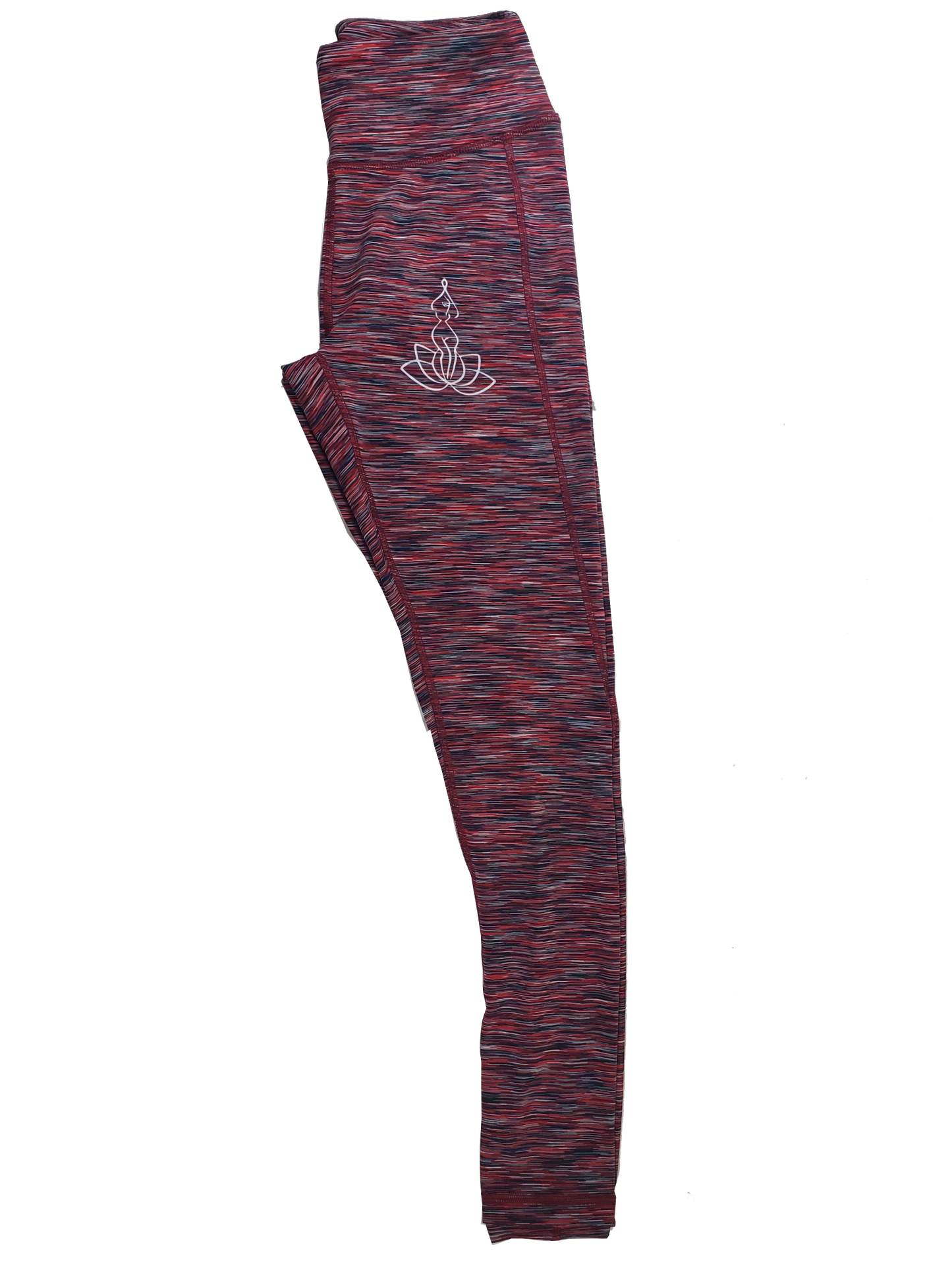 Space Dye Red, Black and Blue Leggings