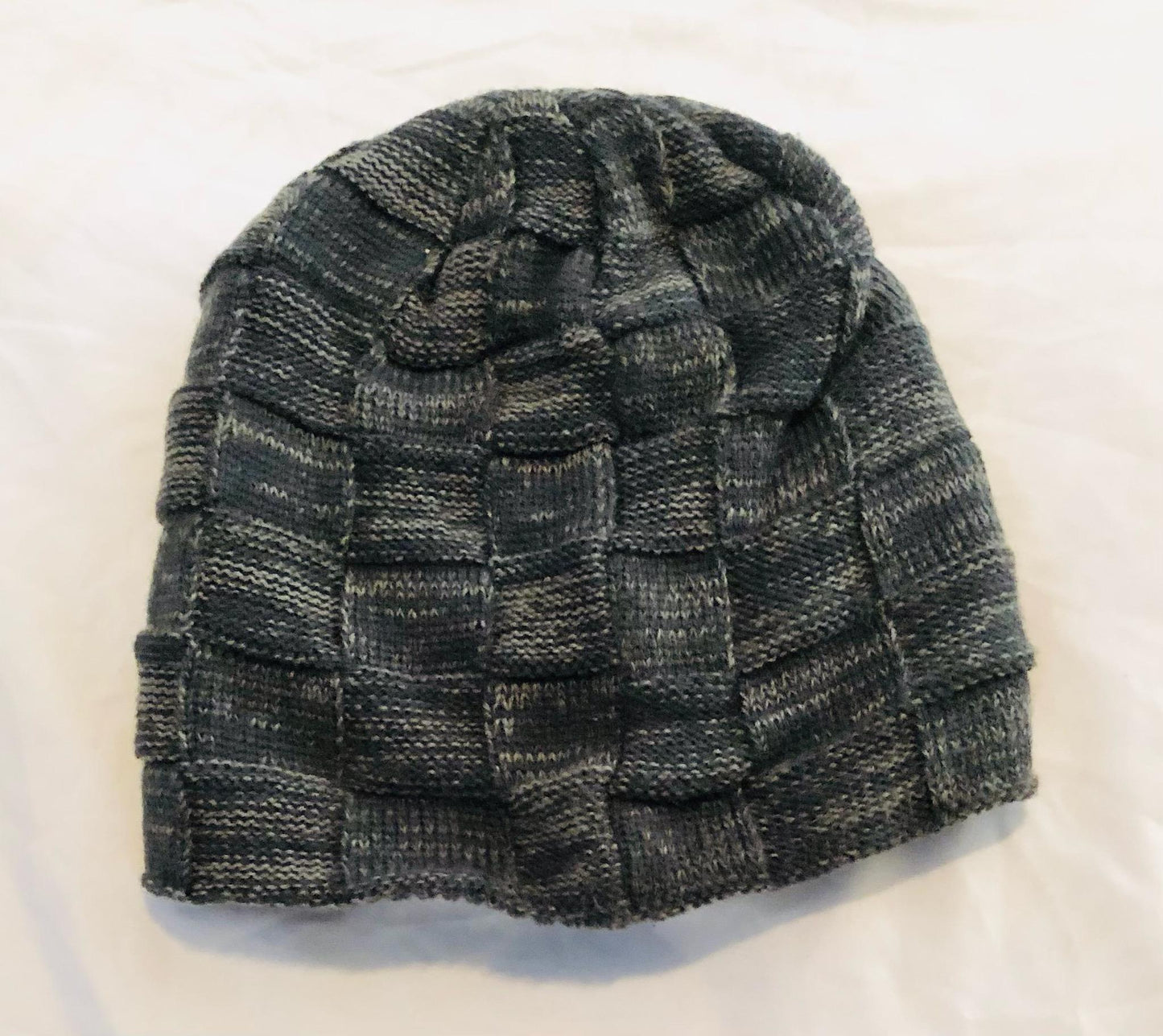 Fuzzy Line Knit Beanie Hats